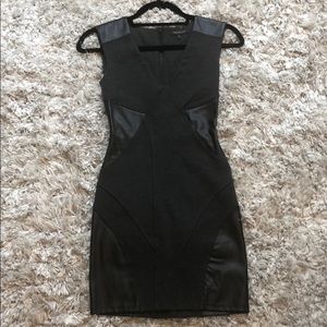 Aritzia Talula Faux-Leather Mini Dress - Size 0
